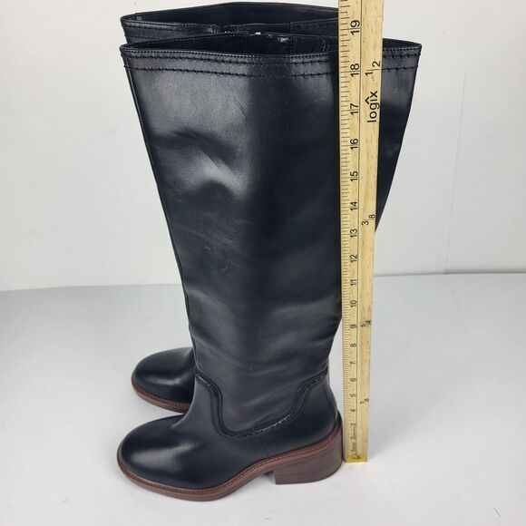 Vince Camuto Vuliann all Boots Knee high Black Leather 8M - Picture 7 of 14
